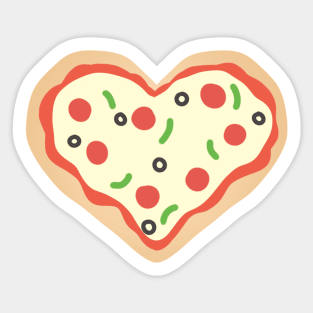 Pizza Heart Sticker